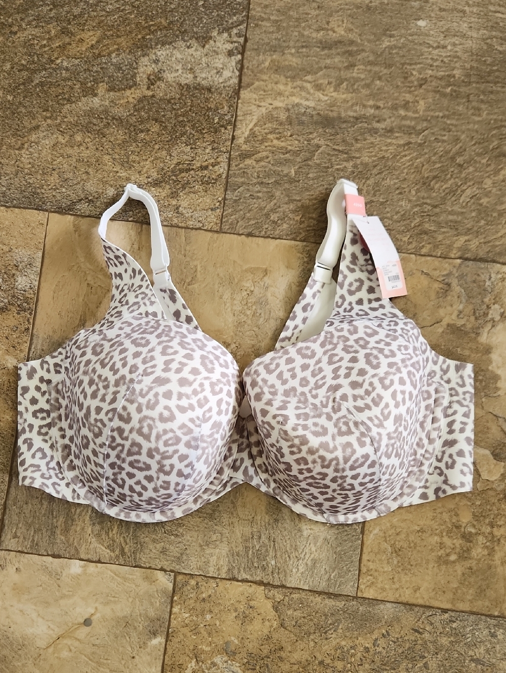 Leopard Print Underwire T-Shirt Bra